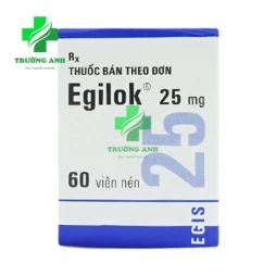 Egilok 25mg - Thuốc điều trị cao huyết áp, bệnh tim mạch