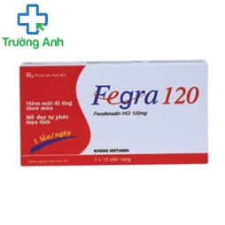 Fegra 120mg - Thuốc điều trị dị ứng theo mùa hiệu quả