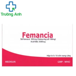 Femancia - Thuốc điều trị thiếu sắt trong máu, cần bổ sung sắt