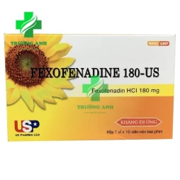 FEXOFENADINE 180-US - Điều trị viêm mũi dị ứng (10 hộp)