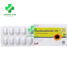 Fexofenadine 60 - HV USP (vỉ) - Thuốc điều trị viêm dị ứng