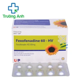Fexofenadine 60 - HV USP (vỉ) - Thuốc điều trị viêm dị ứng