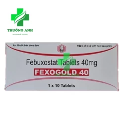 Fexogold 40mg - tăng axit uric máu mãn tính ở người bị gout