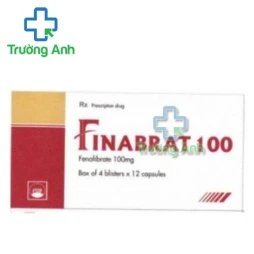 Finabrat 100 Pymepharco - Thuốc điều trị tăng cholesterol máu