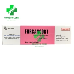 Forsancort Medipharco - Thuốc điều trị nhiễm khuẩn da hiệu quả (10 hộp)