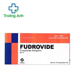 Fudrovide 20mg/2ml Vidipha - Điều trị phù phổi cấp, phù tim, gan