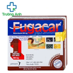 Fugacar 500mg Janssen (vị socola) - Thuốc tẩy giun an toàn và hiệu quả