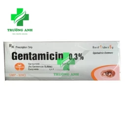 Gentamicin 0,3% Quapharco - Thuốc mỡ tra mắt, điều trị viêm giác mạc