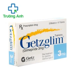 Getzglim 3mg Getz Pharma - Thuốc điều trị tiểu đường hiệu quả