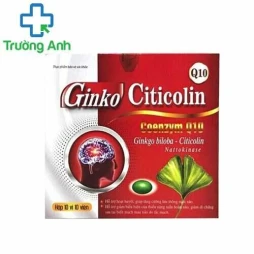 Ginko Citicolin Q10 - Hỗ trợ tăng cường tuần hoàn máu não