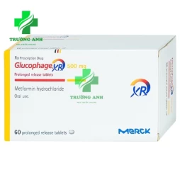 Glucophage XR 500mg - Thuốc điều trị đái tháo đường typ 2 của Pháp