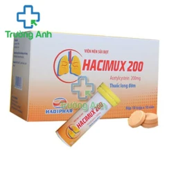 Hacimux 200 (viên sủi) - Điều trị rối loạn về tiết dịch hô hấp