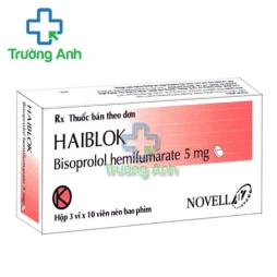 Haiblok 5mg Novell - Thuốc điều trị tăng huyết áp, suy tim hiệu quả