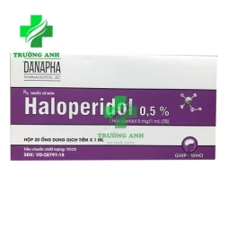 Haloperidol 0,5% Danapha (Dung dịch tiêm) - Thuốc điều trị bệnh tâm thần hiệu quả