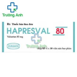 Hapresval 80 Hasan - Thuốc điều trị tăng huyết áp, suy tim