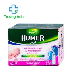 Humer 18 x 5ml - Nước biển sinh lý giúp vệ sinh mũi rất tốt