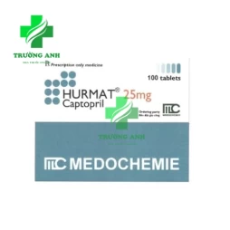 Hurmat 25mg Medochemie - Thuốc điều trị cao huyết áp và suy tim hiệu quả