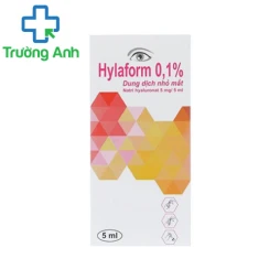 Hylaform 0,1% 5ml - Dung dịch nhỏ mắt chống khô mắt hiệu quả
