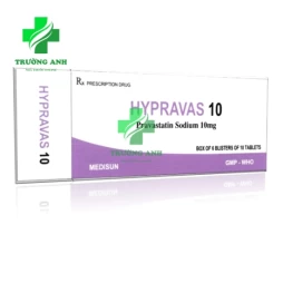 Hypravas 10 - Thuốc điều trị tăng cholesterol máu hiệu quả