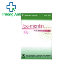 Iba-mentin 250mg/31,25mg - Thuốc điều trị nhiễm khuẩn của Pharbaco