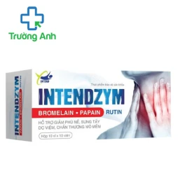 Intendzym Tradiphar - Hỗ trợ giảm phù nề khi bị tổn thương mô mềm