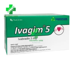 Ivagim 5 Agimexpharm - Điều trị triệu chứng đau thắt ngực, suy tim
