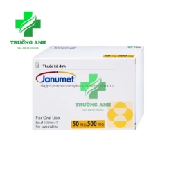 Janumet 50mg/500mg tab 28's- Thuốc giảm triệu chứng tiểu đường