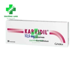 Karvidil 12,5mg Grindeks - Điều trị tăng huyết áp hiệu quả