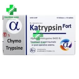 Katrypsin Fort - Thuốc điều trị phù nề sau chấn thương hoặc sau mổ