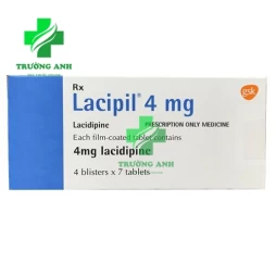 Lacipil 4mg - Thuốc điều trị huyết áp cao hiệu quả