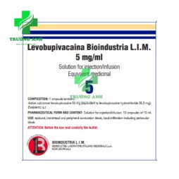 Levobupivacaina Bioindustria L.I.M - Thuốc gây tê, giảm đau