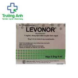 Levonor 4mg/4ml - Thuốc điều trị bệnh giảm huyết áp động mạch hiệu quả