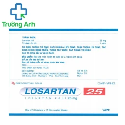 Losartan 25 Dcl - Thuốc điều trị tăng huyết áp hiệu quả 