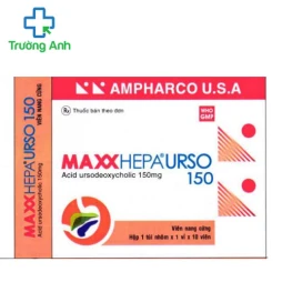 Maxxhepa Urso 150 - Thuốc điều trị sỏi mật, bệnh gan của Ampharco U.S.A