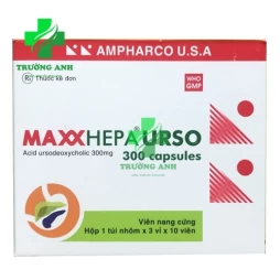 Maxxhepa urso 300 capsules - Thuốc điều trị xơ gan hiệu quả của Ampharco U.S.A