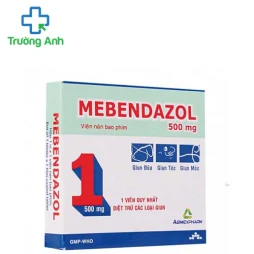 Mebendazol 500mg Agimexpharm - Thuốc chữa nhiễm hoặc giun viêm đường ruột hiệu quả 