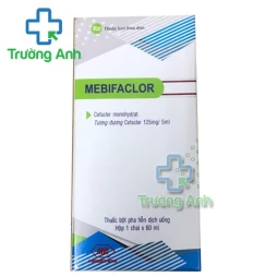 Mebifaclor 125mg/5ml Mebiphar - Điều trị bệnh nhiễm khuẩn