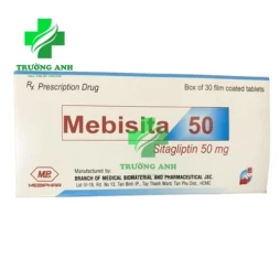 Mebisita 50 Mebiphar - Điều trị bệnh đái tháo đường týp 2