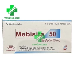 Mebisita 100 Mebiphar - Điều trị đái tháo đường týp 2 hiệu quả