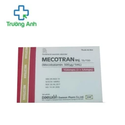 Mecotran Inj - Hỗ trợ điều trị thiếu máu hồng cầu to do thiếu vitamin B12