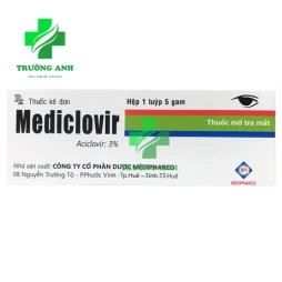 Mediclovir - Thuốc mỡ điều trị viêm kết mạc hiệu quả (3 tuyp)