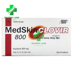 Medskin Clovir 800 - Thuốc điều trị virus Herpes simplex hiệu quả