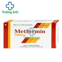 Metformin 500mg Tipharco - Thuốc điều trị đái tháo đường tuýp 2