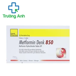 Metformin Denk 850 - Thuốc điều trị đái tháo đường của Đức