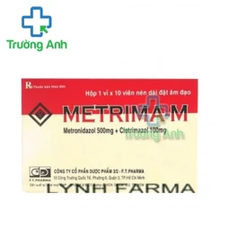Metrima-M FT-PHARMA - Viên đặt điều trị nhiễm nấm phụ khoa