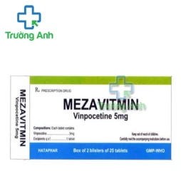 Mezavitmin 5mg Hataphar - Thuốc điều trị rối loạn tuần hoàn não