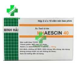 Aescin 40mg - Thuốc điều trị thiểu năng giãn tĩnh mạch hiệu quả