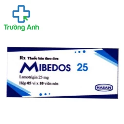 Mibedos 25 - Thuốc điều trị bệnh động kinh, rối loạn lưỡng cực