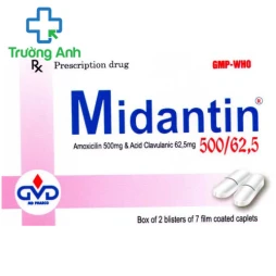 MIDANTIN 500/62,5 (Viên nén) - Thuốc điều trị nhiễm khuẩn hô hấp