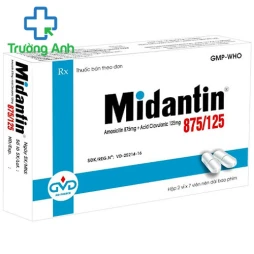 Midantin 875/125 - Thuốc điều trị nhiễm trùng đường hô hấp trên & dưới